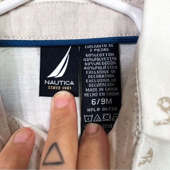 Nautica • Nautical Print Dress Shirt - Picture 4 of 5